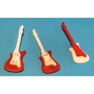 Vintage Shillman Red & White Guitar From "New n Groovy" Fashion Barbie Clone Lot